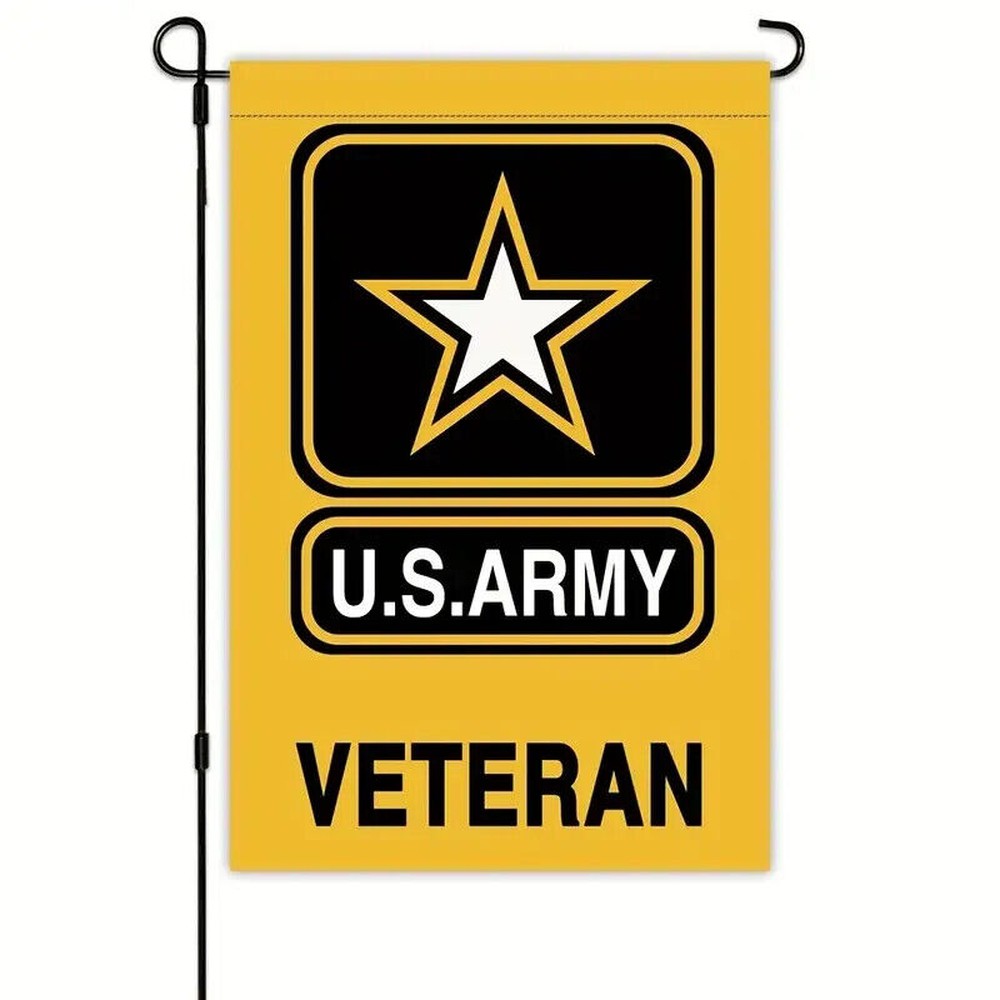 United States U.S. Army Veteran Garden Flag Double Sided 12" x 18" NEW! Home & Garden:Yard, Garden & Outdoor Living:Décor:Flags Style Your Walls